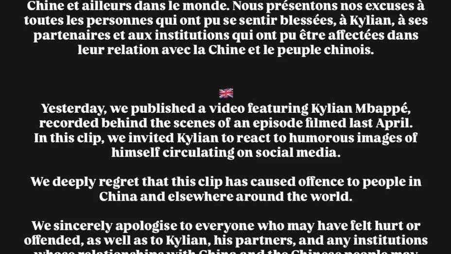 L'émission The Bridge s’excuse pour la vidéo de Mbappé en story Instagram